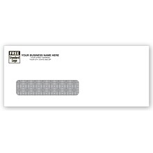 Custom #8 Single Window Security Envelope, Gummed, 1 Color Printing, 8-3/4 x 3-5/8, 500/Pack