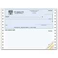 Custom Continuous Top Check, QuickBooks Cmptble, Lined, 3 Ply/Triplicate, 1 Clr Printing, Standard C