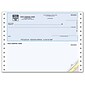 Custom Continuous Top Check, QuickBooks, Unlined, 3 Ply/Triplicate, 1 Color Printing, Standard Check Color, 9-1/2" x 7", 500/Pk