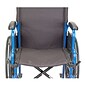 Drive Medical Blue Streak Wheelchair with Flip Back Desk Arms Elevating Leg Rests 20" Seat (BLS20FBD-ELR)