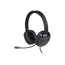 Cyber Acoustics AC Stereo Headset, Over-the-Head, Black (AC-6012)