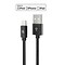 Apple Certified Durable Lightning Cable for iPhone/iPad, 6-ft, Black (LGHTMFI6FT-BLK)