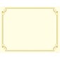 Great Papers Golden Scroll Frame Foil Certificates, 8.5" x 11", Beige/Gold, 12/Pack (2011859)