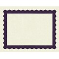 Great Papers Certificates, 8.5 x 11, Beige and Matte Purple, 100/Pack (961021)