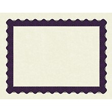 Great Papers Certificates, 8.5 x 11, Beige and Matte Purple, 100/Pack (961021)