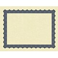 Great Papers Certificates, 8.5 x 11, Beige and Matte Blue, 25/Pack (934425)