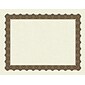Great Papers Matte Certificates, 8.5" x 11", Beige/Gold, 100/Pack (934000)