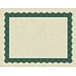 Great Papers Metallic Certificates, 8.5" x 11", Beige/Green, 100/Pack (934200)