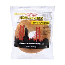 Just Bagels Mini Plain Bagels, 2 oz., 60/Pack (74367200364)