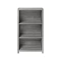 Whalen Fallbrook 3-Shelf 48H Bookcase, Smoked Ash/Rustic Warm Gray (SPUS-FBBK-GM)