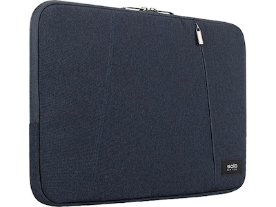 Solo New York Oswald Polyester Laptop Sleeve for 15.6 Laptops, Navy (SLV1615-5)