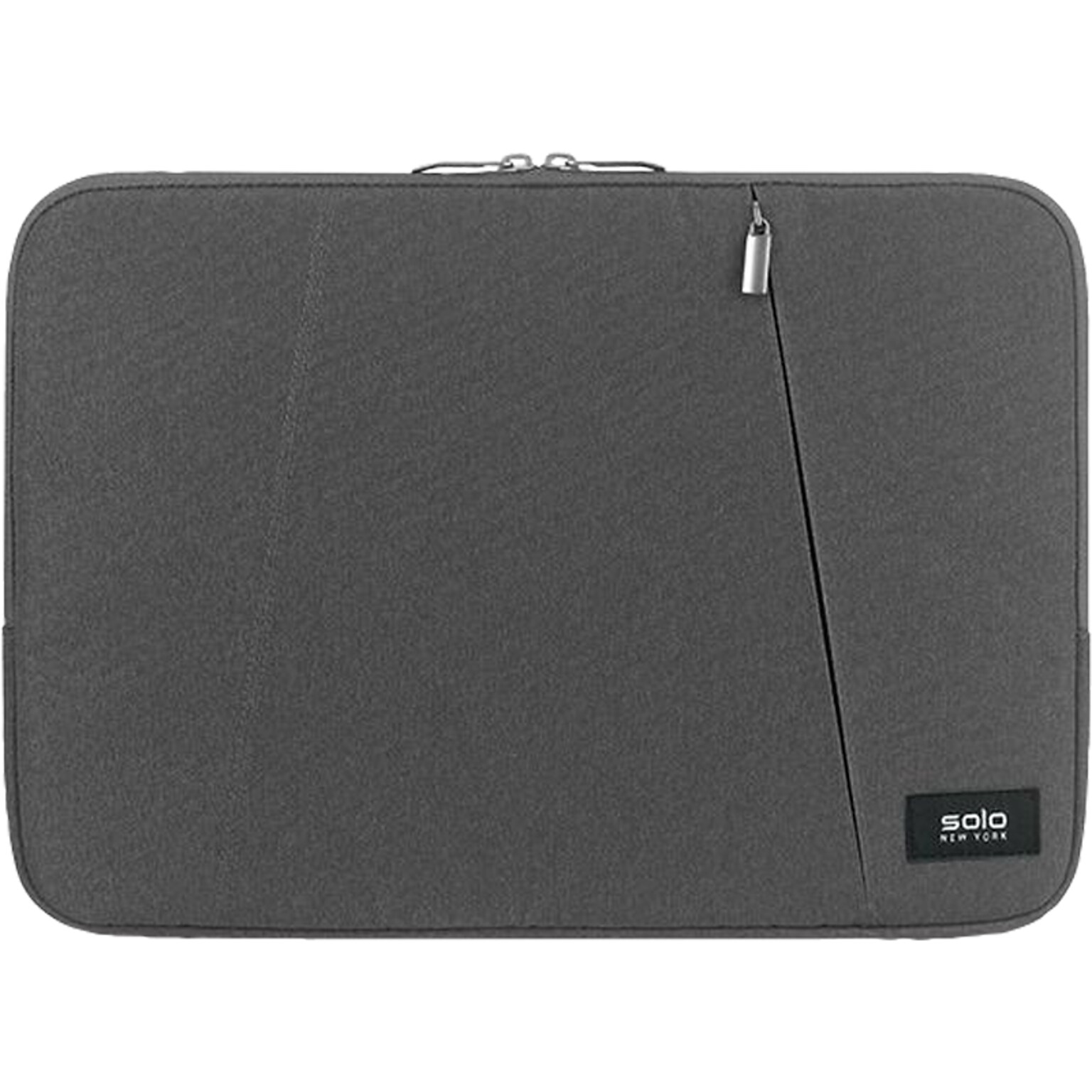 Solo New York Oswald Polyester Laptop Sleeve for 15.6 Laptops, Gray (SLV1615-10)