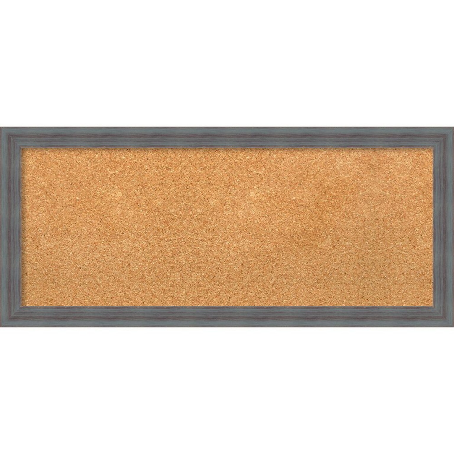 Amanti Art Panel Dixie Grey Rustic 32W x 14H Framed Cork Board (DSW3907412)