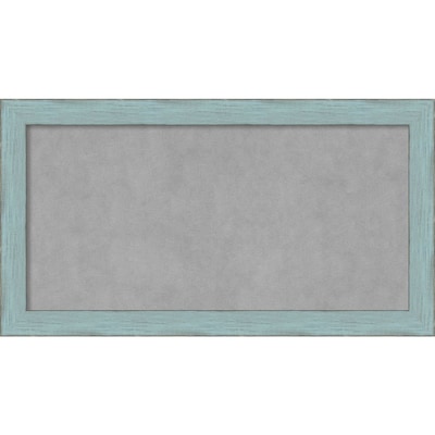 Amanti Art Medium Sky Blue Rustic 27"W x 15"H Framed Magnetic Board (DSW3908061)
