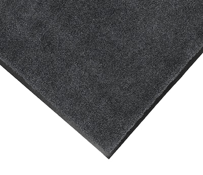 M+A Matting Plush Indoor Mat, 59 x 35, Midnight Grey (1806735590)