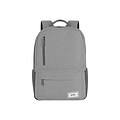 Solo New York Cover Laptop Backpack, Heathered Gray Polyester (UBN761-10)