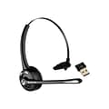 Delton 10X Wireless Noise-Canceling Bluetooth Mono Computer Headset, Auto-Pair USB Dongle, Over-the-