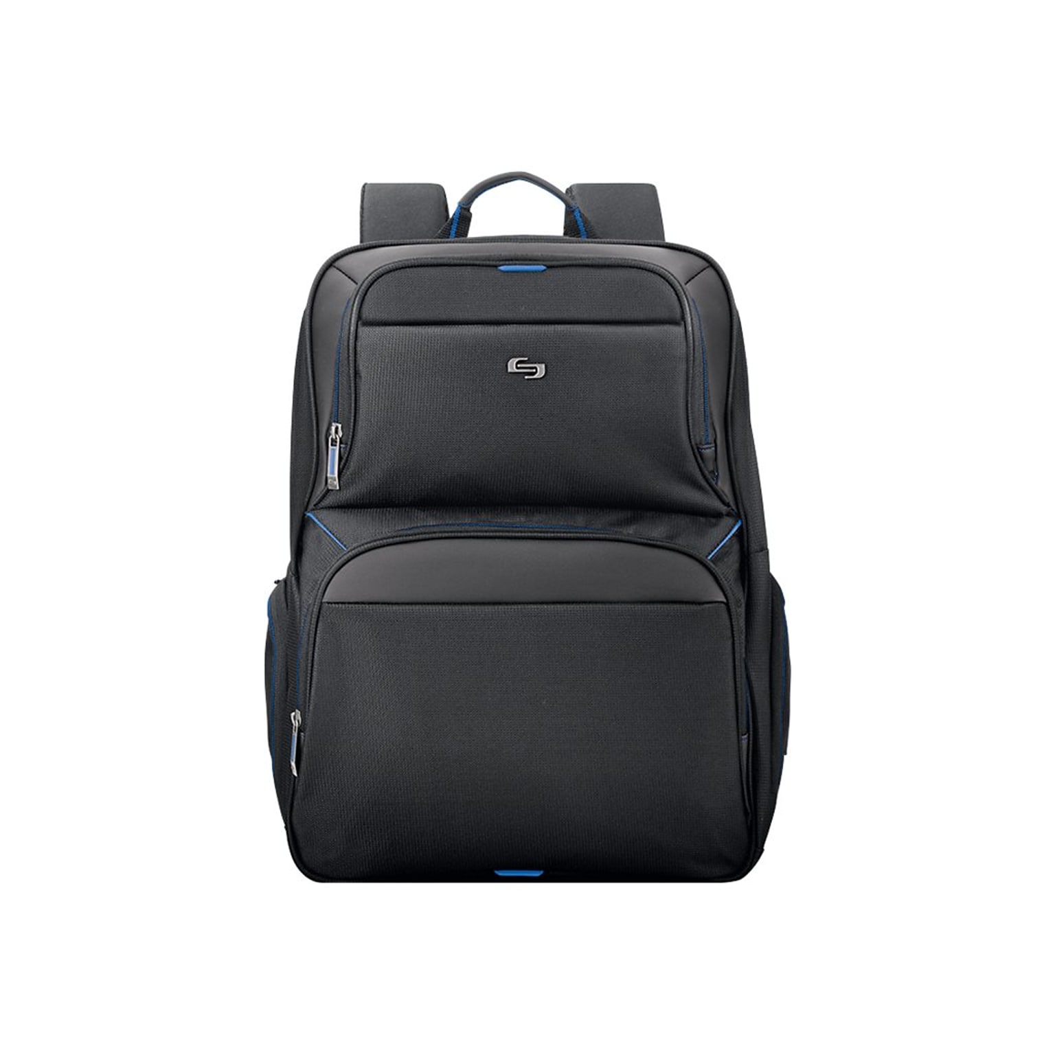 Solo New York Thrive Laptop Backpack, Black/Blue Polyester (UBN701-44)