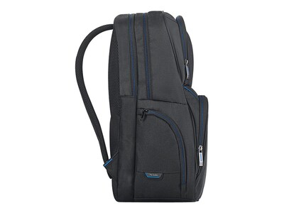 Solo New York Thrive Laptop Backpack, Black/Blue Polyester (UBN701-44)