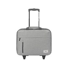 Solo New York Re:Start Laptop Rolling case, Heathered Gray Polyester (UBN915-10)