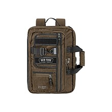 Solo New York Zone Laptop Briefcase/Backpack Hybrid, Khaki Nylon (UBN350-3)