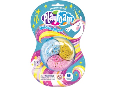 Playfoam Special Edition Unicorn Mane, Multicolor, 12/Pack (9728)
