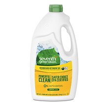 Seventh Generation Powerful Dishwasher Detergent Liquid, Lemon Scent, 42 oz., (SEV 22171)