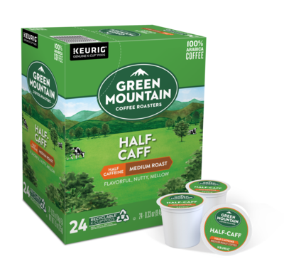 Green Mountain Half-Caff Coffee Keurig® K-Cup® Pods, Medium Roast, 24/Box (6999)