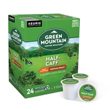 Green Mountain Half-Caff Coffee Keurig® K-Cup® Pods, Medium Roast, 24/Box (6999)