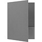 LUX 9 x 12 Presentation Folders, Standard Two Pocket, 250/Pack, Sterling Gray Linen (SF101CSG100250)