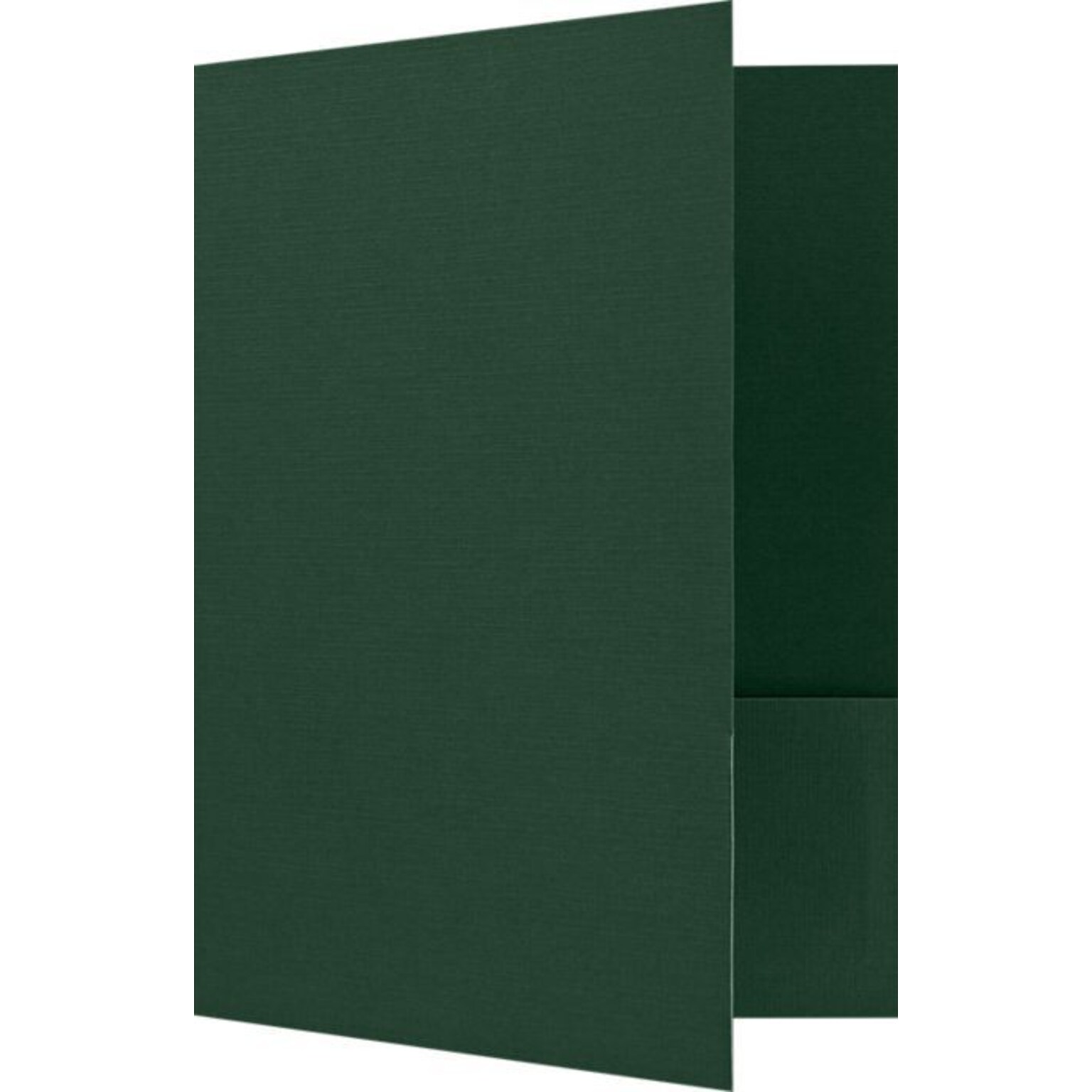 LUX 9 x 12 Presentation Folders, Standard Two Pocket, 50/Pack, Green Linen (SF101DDP10050)