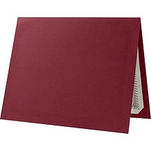 LUX Certificate Holders, 9 1/2 x 11, Burgundy Red Linen, 50/Pack (CHEL185DB10050)