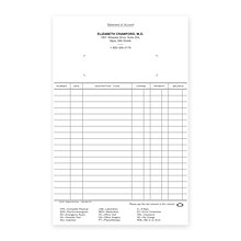 Custom 1-Sided Pegboard Account Cards, 5-1/2 x 8-1/2, 110# Index Stock, 500 Cards per Pack