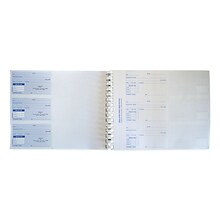 Custom Carbonless Unnumbered Blue Receipt Books, 4-3/4 x 2-3/4, 500 Receipts per Book