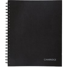 Cambridge Professional Notebooks, 8.5 x 11, Wide Ruled, 96 Sheets, Black (06100)