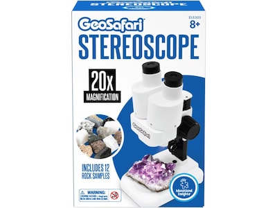 Educational Insights GeoSafari Stereoscope, White/Black (5303)