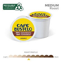 Cafe Bustelo 100% Colombian Coffee, Keurig® K-Cup® Pods, Medium Roast, 24/Box, 4 Boxes/Carton (11243