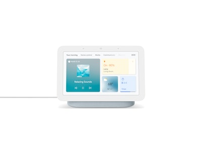 Google Nest Hub 2nd Generation 7 Smart Display, White (GA01331-US)