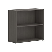 HON Mod 29H 2-Shelf Bookcase, Slate Teak Laminate (HLPLBC3013B2.LSL1)