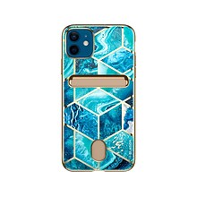 i-Blason Cosmo Ocean Blue Wallet Case for Apple iPhone 12/12 Pro (iPhone2020-6.1-CosCard-Ocean)