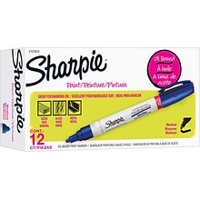 Sharpie Tank Paint Marker, Medium Tip, Blue, 12/Pack (2107624)