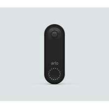 Arlo Essential Wired Smart Video Doorbell, Black (AVD1001B-100NAS)