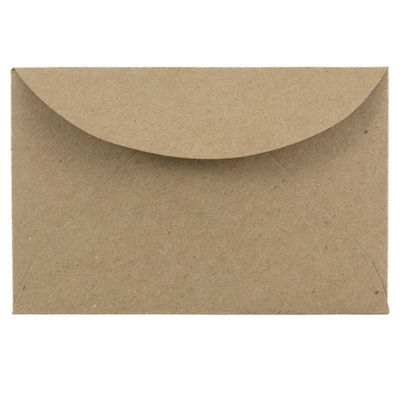 JAM Paper 3Drug Mini Recycled Envelopes, 2.3125 x 3.625, Brown Kraft Paper Bag, 25/Pack (5207691)