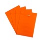 JAM Paper Open End Clasp Catalog Envelopes, 6" x 9", Orange Recycled, 100/Pack (V0128127)