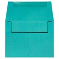 JAM Paper A2 Colored Invitation Envelopes, 4.375 x 5.75, Sea Blue Recycled, 25/Pack (70207)