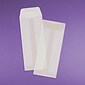 JAM Paper Open End #10 Currency Envelope, 4 1/8" x 9 1/2", Clear Translucent Vellum, 50/Pack (900828258I)