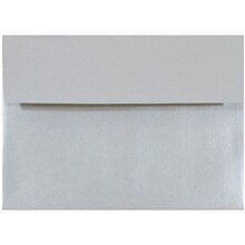 JAM Paper A7 Metallic Invitation Envelopes, 5.25 x 7.25, Stardream Silver, 50/Pack (GCST709I)