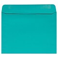 JAM Paper Booklet Envelope, 9 x 12, Sea Blue, 50/Pack (5156773I)