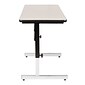 Studio Designs Adapta Square Activity Table, 36" x 22.25", Height Adjustable, Black and Spatter Gray (410381)