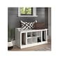 Bush Furniture Woodland 40W Shoe Storage Bench with Shelves, White Ash (WDS240WAS-03)